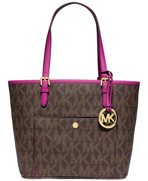 women's jet set snap pocket medium handbag by michael kors|Jet Set Medium Pocket Tote Bag .